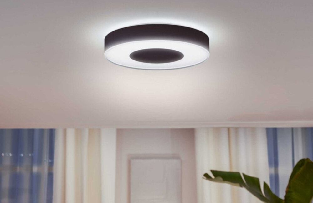 Lampa sufitowa PHILIPS Hue Infuse L Czarny strumien swietlny 3700 lumenow przy 4000 K niskie zuzycie energii dluga zywotnosc do 25000 godzin