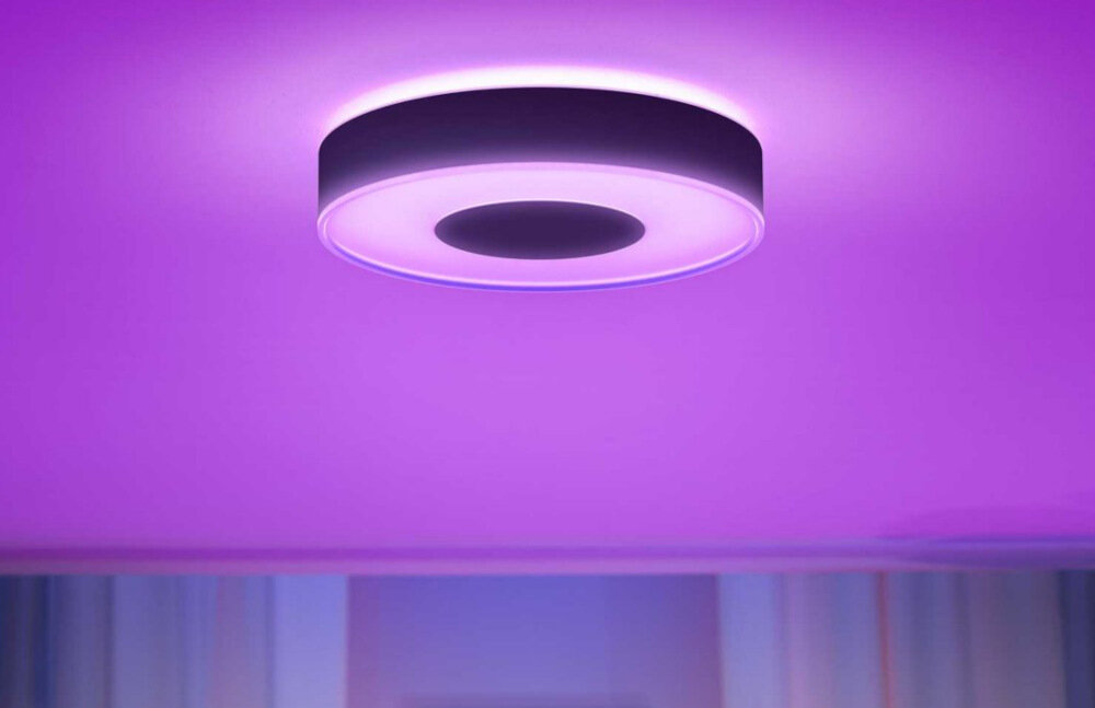 Lampa sufitowa PHILIPS Hue Infuse L Czarny wbudowane aranzacje swietlen tryb Energize light tryb Relax tryb Read