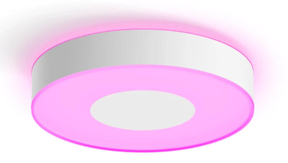 Lampa sufitowa PHILIPS HUE Xamento M Biały podstawa w nowoczesnym wzornictwie smukła konstrukcja wyrazisty element subtelny akcent