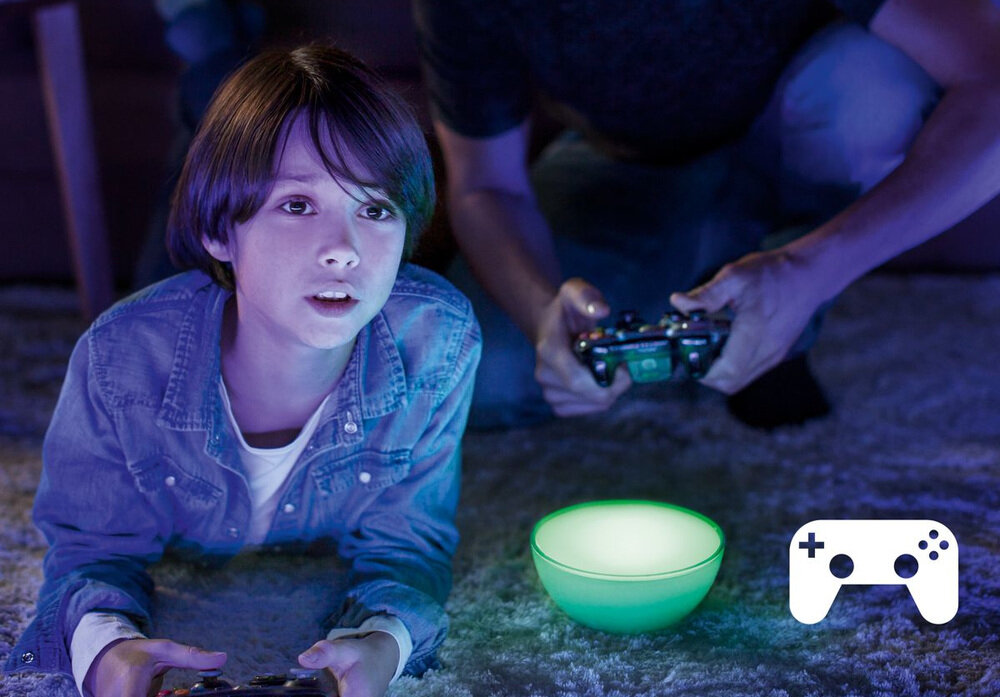 Inteligentna żarówka LED PHILIPS HUE 212750 6.5W E27 (2 szt.) synchronizacja światła z filmem grą muzyką 16 milionów dostępnych do wyboru kolorów