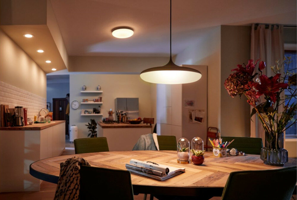 Lampa sufitowa PHILIPS HUE White Ambiance Cher Czarny wyglad aplikacja