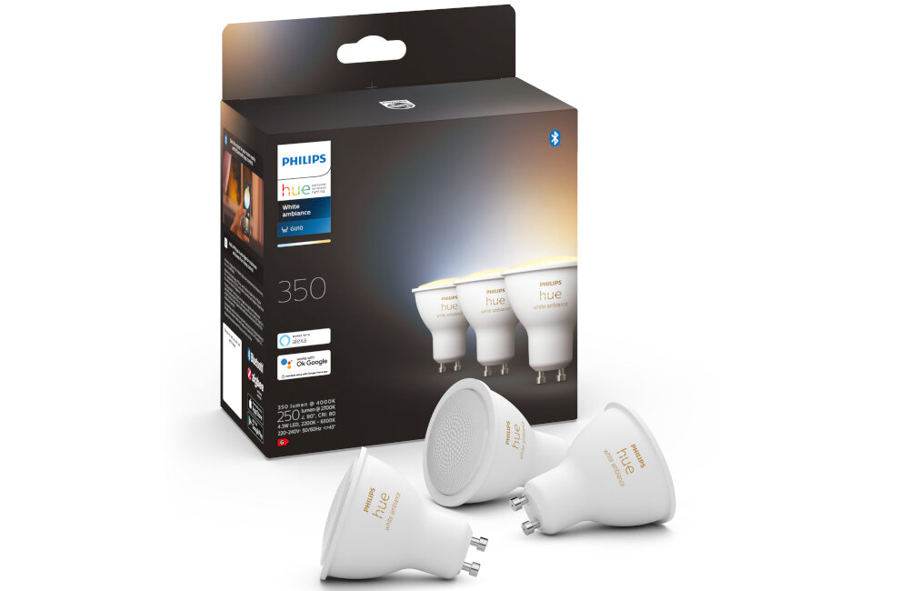 Inteligentna żarówka LED PHILIPS HUE 929001953312 4.3W GU10 (3 szt.)