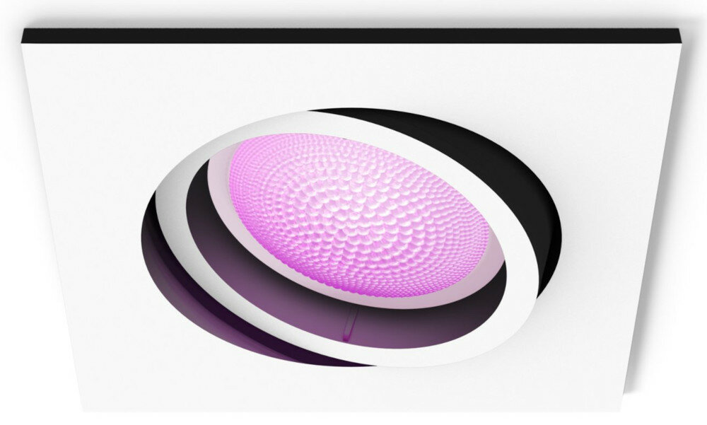 Reflektor wpuszczany PHILIPS HUE Centura Kwadratowy Biały wyglad