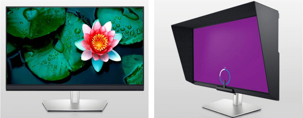 Monitor DELL UltraSharp UP3221Q kilka okien dzielenie monitora duża przestrzeń robocza