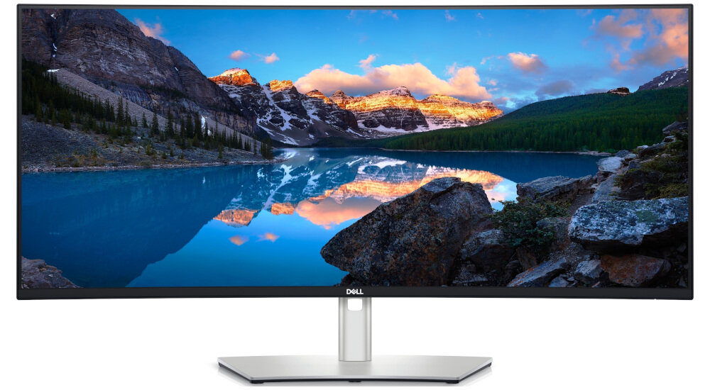 Monitor DELL UltraSharp U3821DW 38 3840x1600px IPS Curved smukła nowoczesna obudowa kąt nachylenia regulacja wysokości