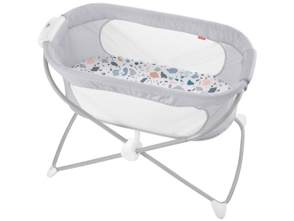 Łóżeczko FISHER PRICE Spokojne Sny GVG95 wysokiej jakości łóżko dla dzieci składane łóżeczko Spokojne sny kołysze się po lekkim popchnięciu w zestawie prześcieradło i materac