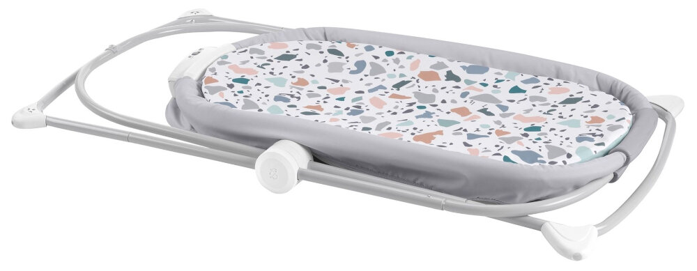 Łóżeczko FISHER PRICE Spokojne Sny GVG95 lekka rama łatwe do przenoszenia prosty system składania mniej niż 10 cm wysokości po złożeniu
