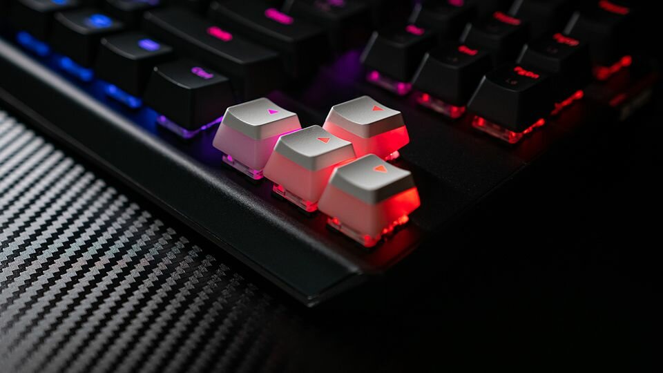 Klawisze SPC GEAR KC104 Pudding Onyx White DBL Shot PBT - PBT