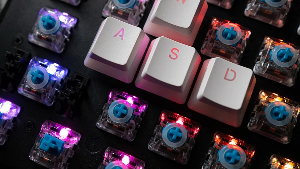 Klawisze SPC GEAR KC104 Pudding Onyx White DBL Shot PBT - o-ring