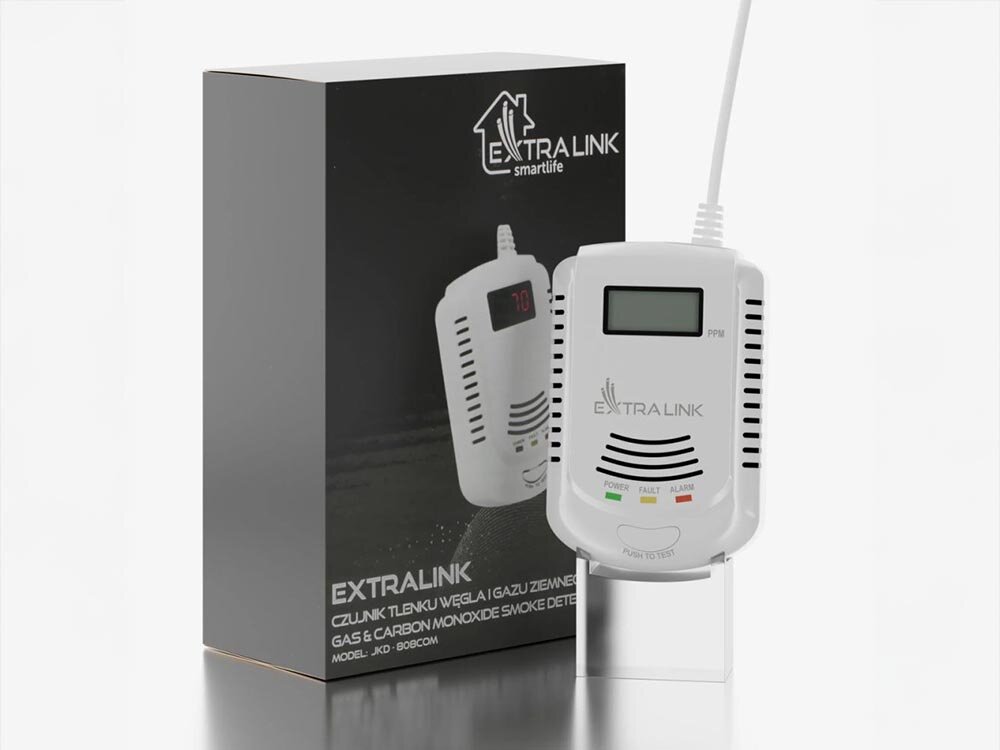 Czujnik tlenku węgla czadu i gazu JIKAIDA JKD-808COM