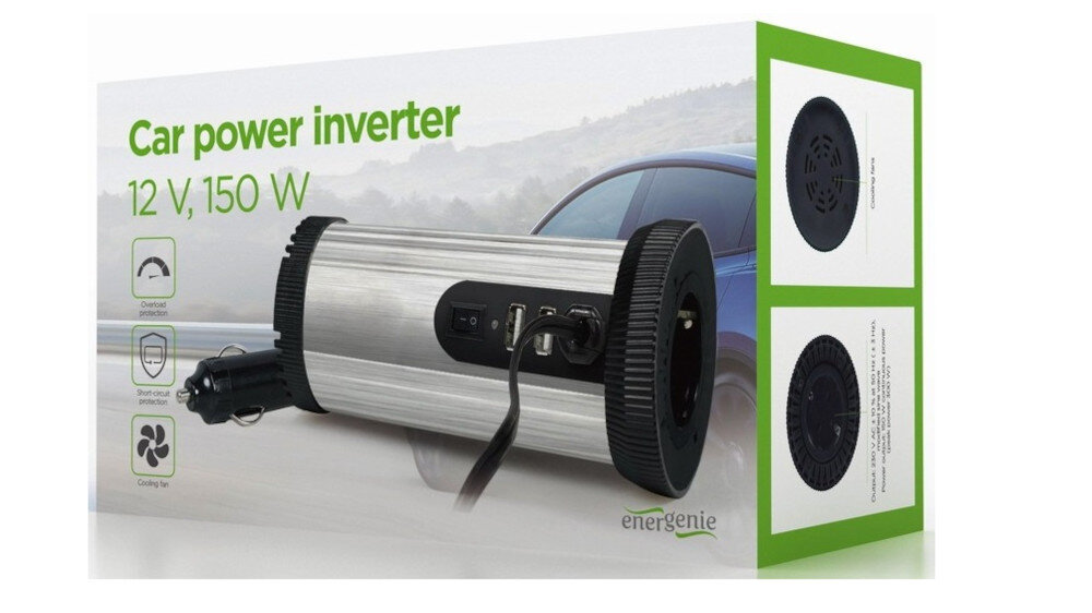 Przetwornica ENERGENIE EG-PWC150-01 AC/DC 12V/230V 150W - zasilanie