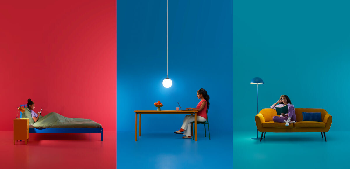 Lampa stołowa WIZ Squire WiZ SpaceSense czujniki ruchu aplikacji WiZ włączać się i wyłączać automatycznie