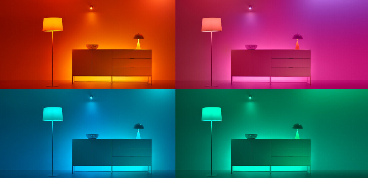 Tasma LED WIZ odcieni światła białego zimnego ciepłe ściemniać smartfona, pilota WiZ lub głosu (2800 - 6500K)