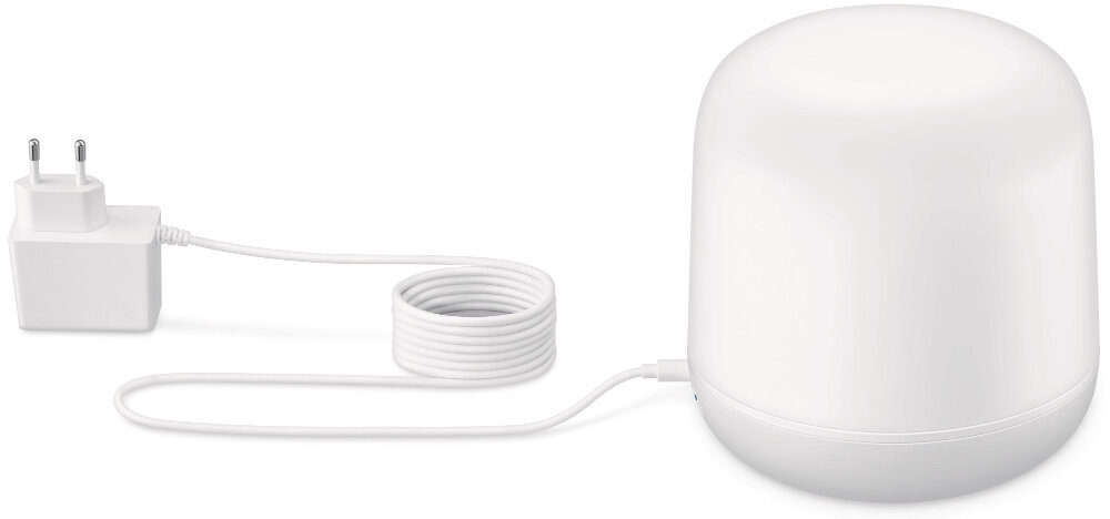 Lampa stołowa WIZ Hero subtelnie zaokrąglona zasilana sieciowo napięcie w zakresie 100-240 V maksymalna moc żarówki do 9 W klas energetyczna A++