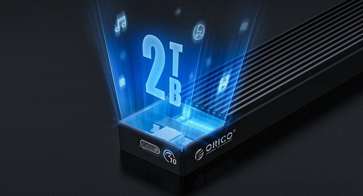 Obudowa dysku ORICO M2PV-C3-BK-EP Kompatybilna z różnymi dyskami