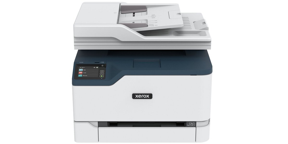 Urządzenie XEROX C235V DNI małych i średnich przedsiębiorstw oraz pracowników zdalnych Zapewnia wyjątkową niezawodność, wydajność oraz oszczędność kosztów