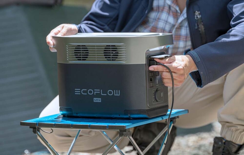 Stacja zasilająca ECOFLOW Delta Mini odporność wytrzymałość systemy zarządzzania ochrona przed zwarciem