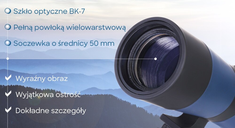 Luneta DISCOVERY RANGE OKULAR BIWAKOWANIE OBSERWACJE OPTYKA KĄT SOCZEWKA