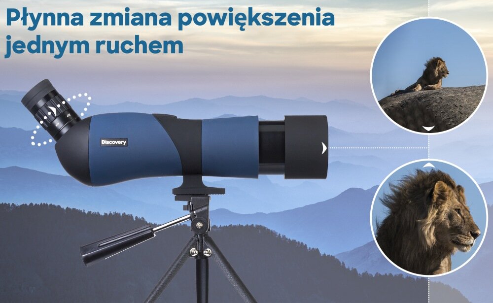 Luneta DISCOVERY RANGE OKULAR BIWAKOWANIE OBSERWACJE OPTYKA KĄT SOCZEWKA