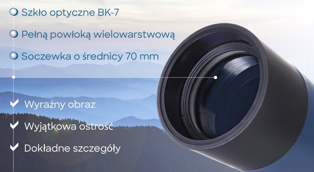 Luneta DISCOVERY RANGE OKULAR BIWAKOWANIE OBSERWACJE OPTYKA KĄT SOCZEWKA