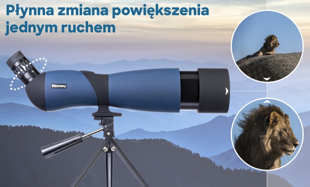 Luneta DISCOVERY RANGE OKULAR BIWAKOWANIE OBSERWACJE OPTYKA KĄT SOCZEWKA