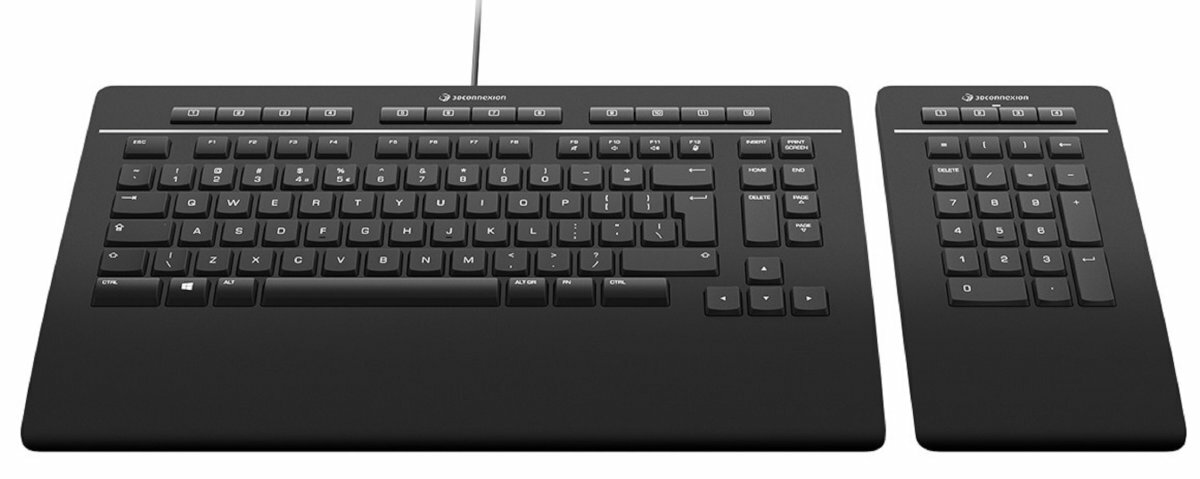 Klawiatura-3DCONNEXION-Pro-with-numpad-front