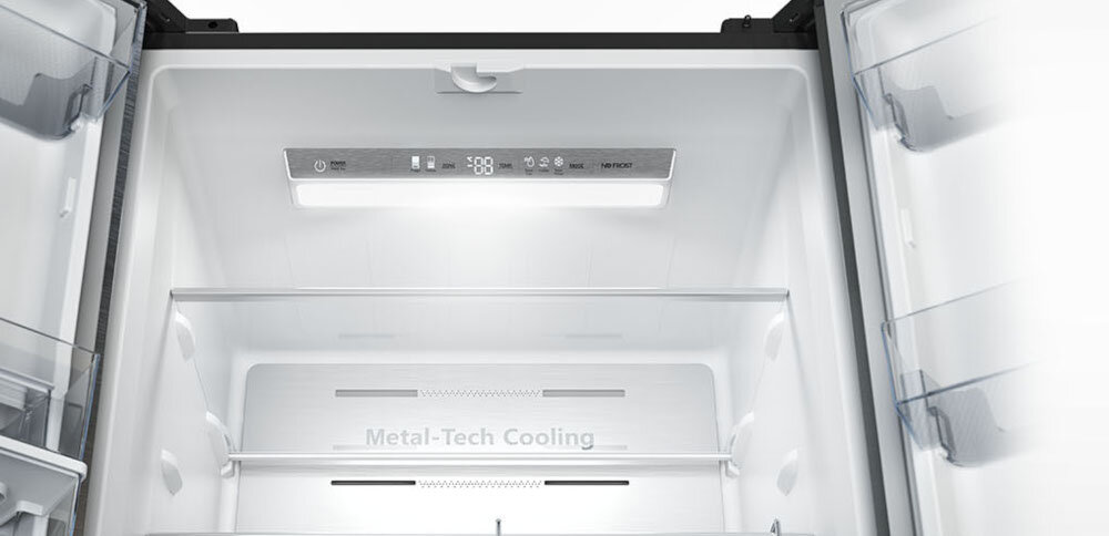 HISENSE RT641N4AFE Nofrost Czarna LED oświetlenie