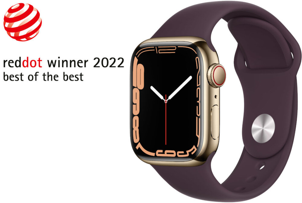 Smartwatch APPLE Watch 7 nagroda reddot