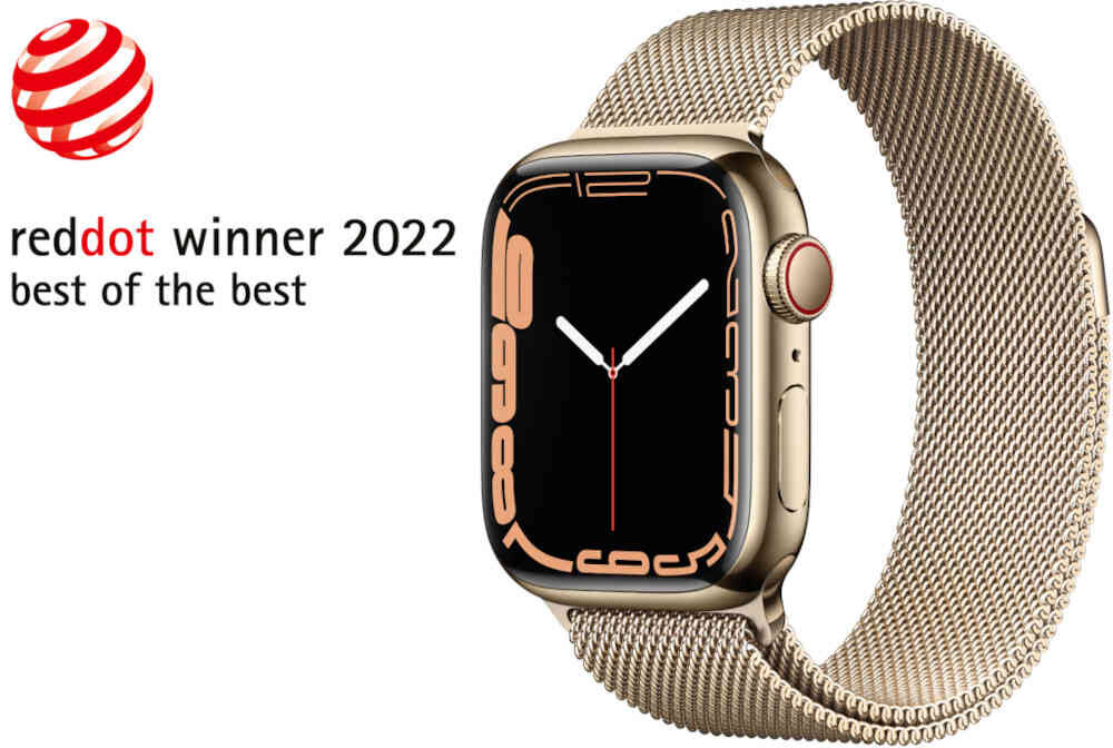 Smartwatch APPLE Watch 7 nagroda reddot
