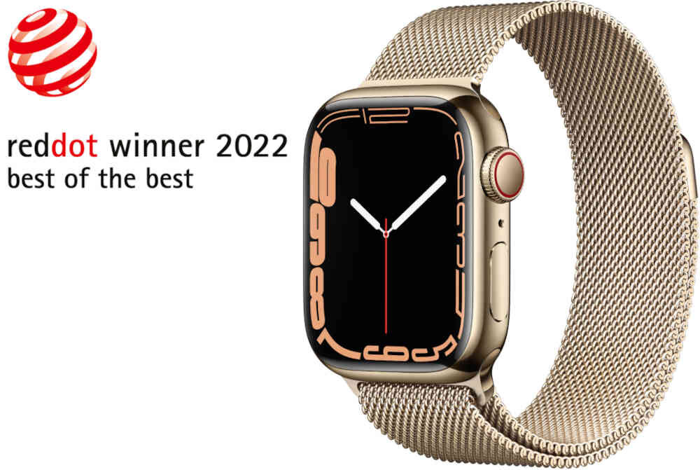 Smartwatch APPLE Watch 7 nagroda reddot