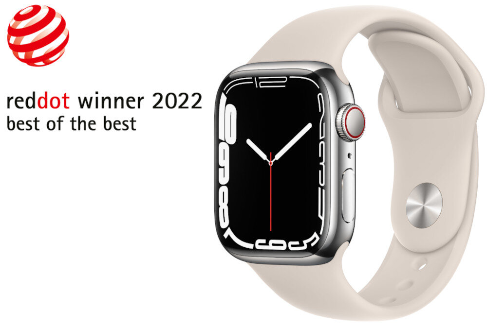 Smartwatch APPLE Watch 7 nagroda reddot