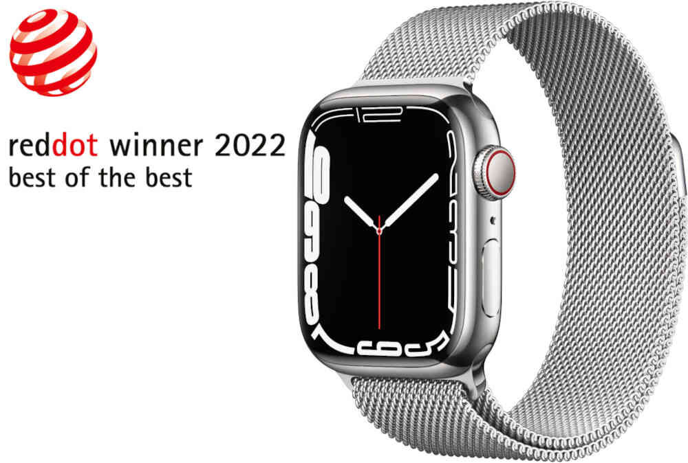 Smartwatch APPLE Watch 7 nagroda reddot