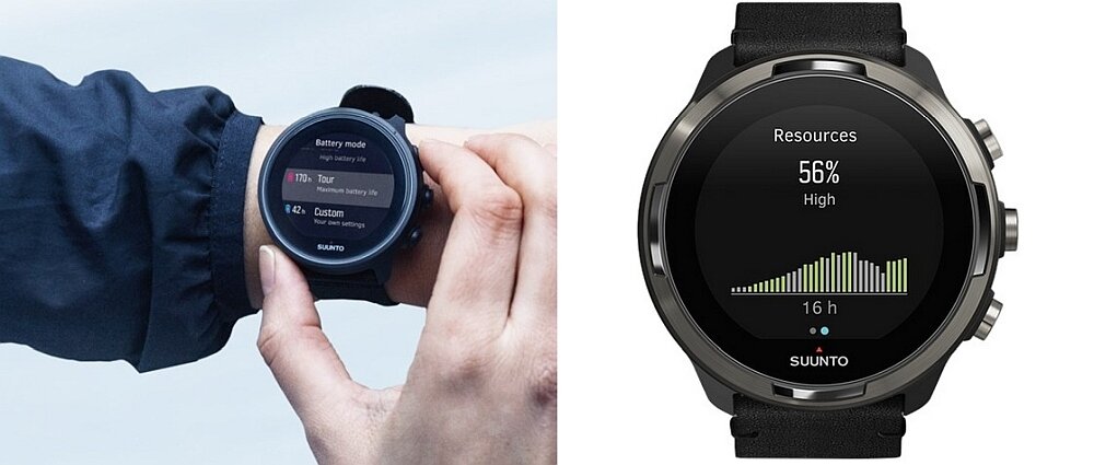 Smartwatch SUUNTO 3 Baro Titanium  ekran bateria czujniki zdrowie sport pasek ładowanie pojemność rozdzielczość łączność sterowanie krew puls rozmowy smartfon aplikacja 