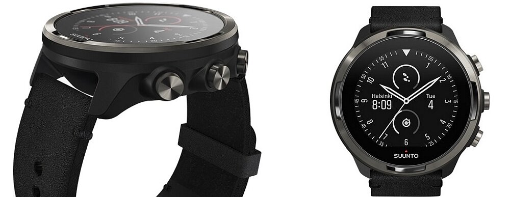 Smartwatch SUUNTO 3 Baro Titanium  ekran bateria czujniki zdrowie sport pasek ładowanie pojemność rozdzielczość łączność sterowanie krew puls rozmowy smartfon aplikacja 