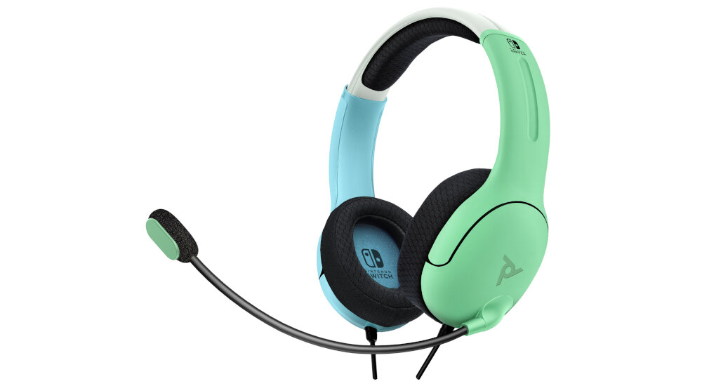 SŁUCHAWKI NINTENDO SWITCH PDP PRZEWODOWE LVL40 waga lekkość komfort nauszniki