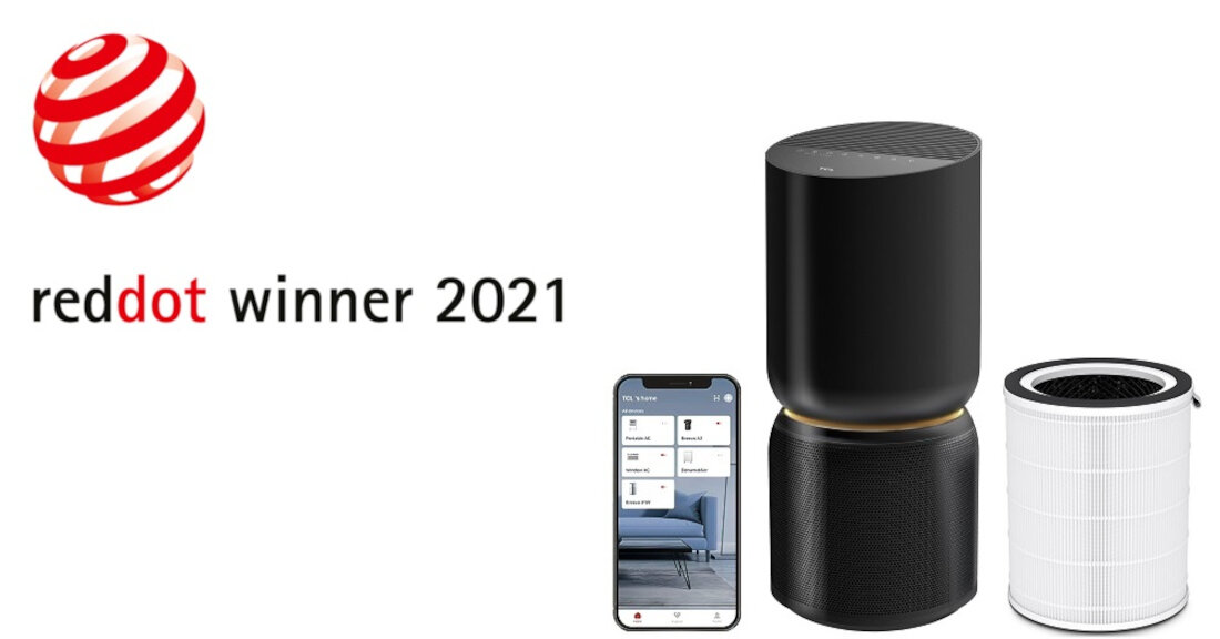 Oczyszczacz powietrza TCL Breeva A5BW Czarny nagroda reddot winner 2021