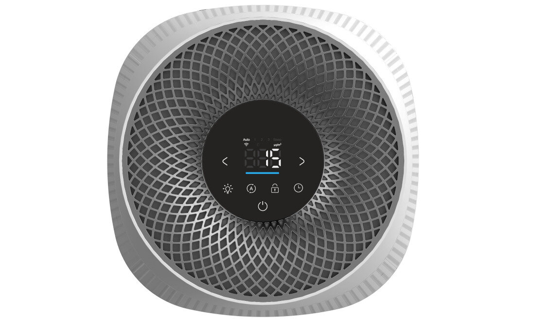 Oczyszczacz powietrza TCL KJ350F-A08 sterowanie smartfon aplikacja latwa obsluga kolorowy wyswietlacz LED