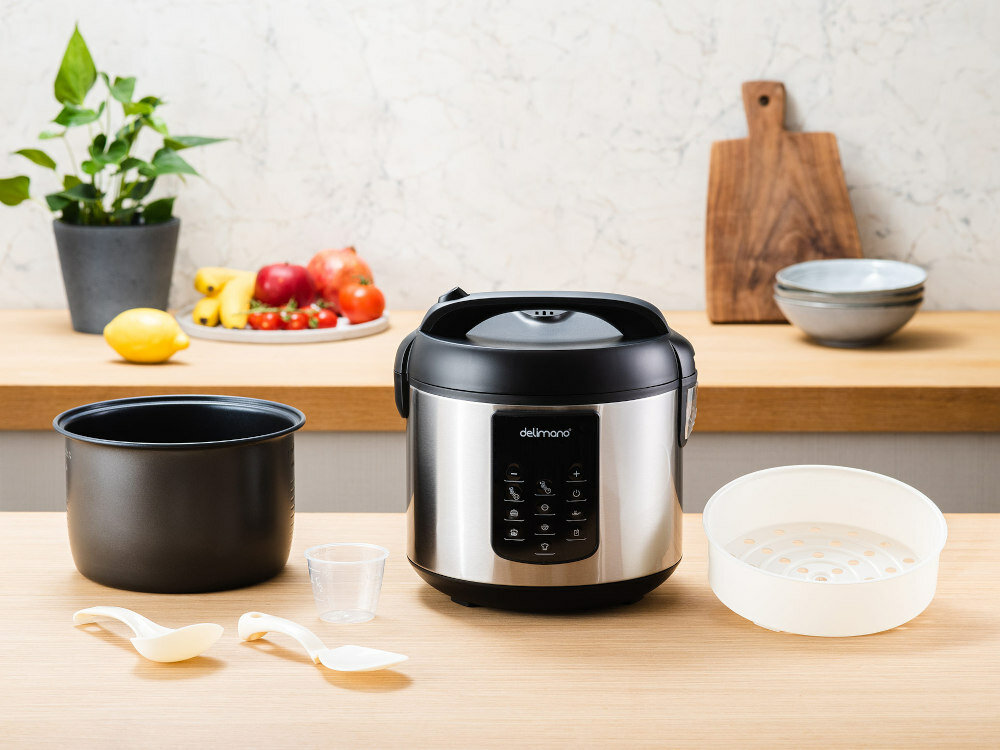 Multicooker DELIMANO Optimo zestaw akcesoria komplet wyposazenie