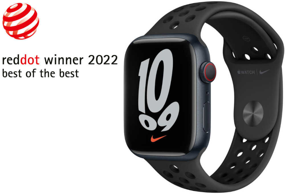 Smartwatch APPLE Watch 7 nagroda reddot