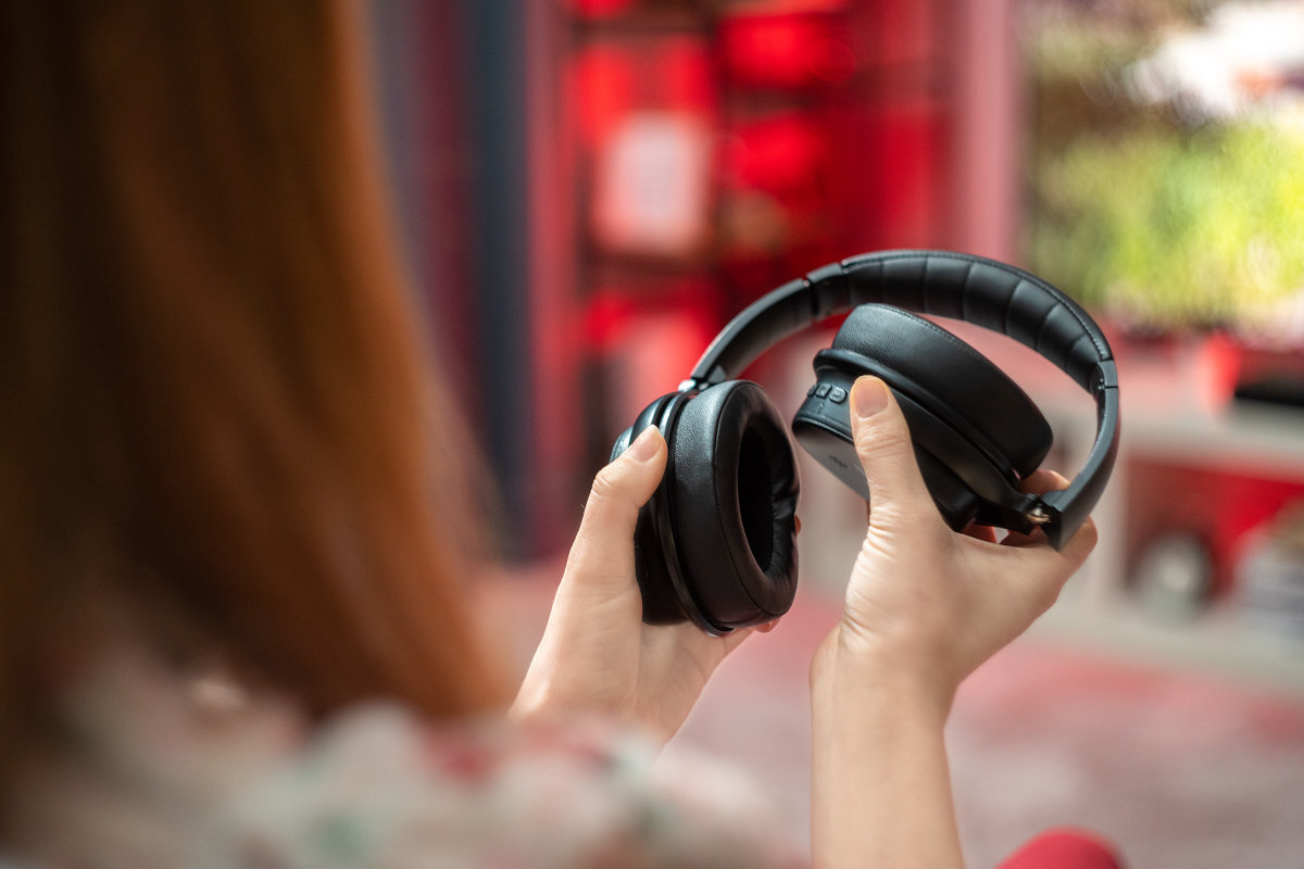 Sluchawki nauszne XMUSIC BTH900 Czarny glosniki dzwiek