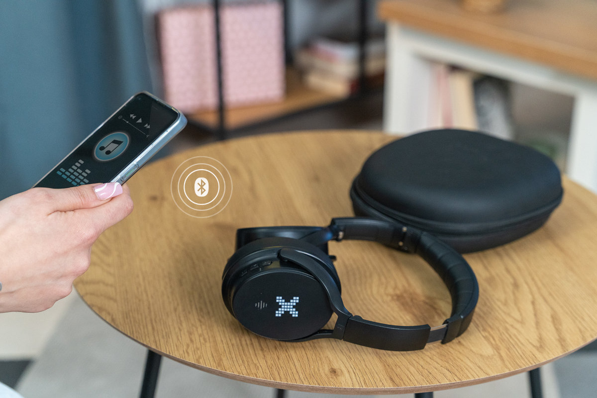 Sluchawki nauszne XMUSIC BTH900 Czarny bluetooth zasieg