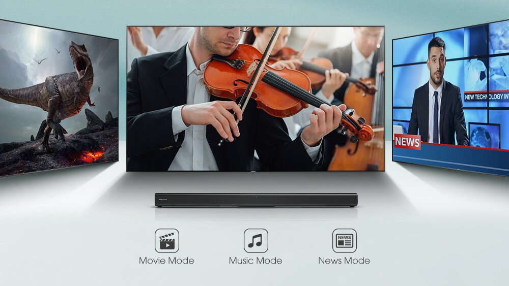 Soundbar HISENSE HS205 - tryby