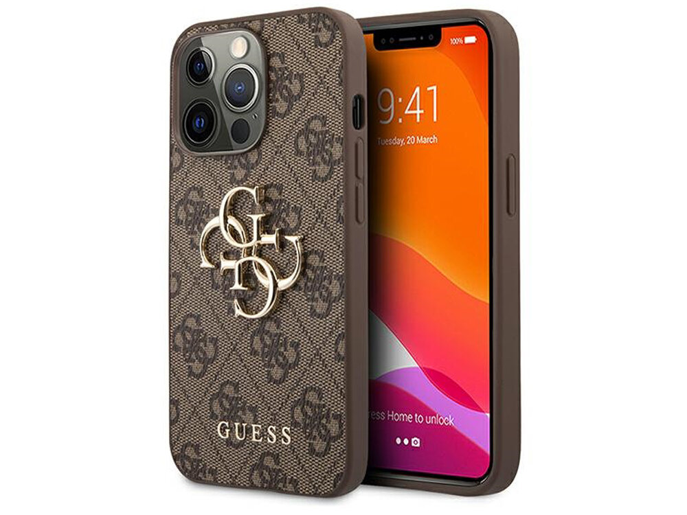 GUESS 4G Big Metal Logo etui przód tył pokrowiec case obudowa