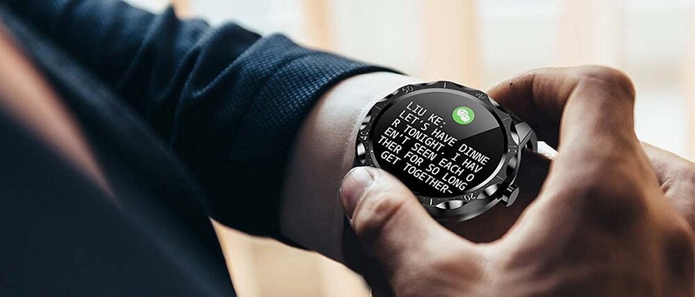 Smartwatch COLMI SKY1 Plus  ekran bateria monitoring zdrowie sport serce sen pojemność ładowanie pasek wykonanie wytrzymałość aplikacja 