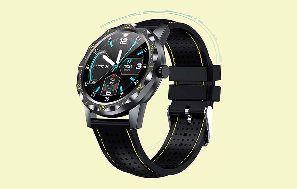 Smartwatch COLMI SKY1 Plus  ekran bateria monitoring zdrowie sport serce sen pojemność ładowanie pasek wykonanie wytrzymałość aplikacja 