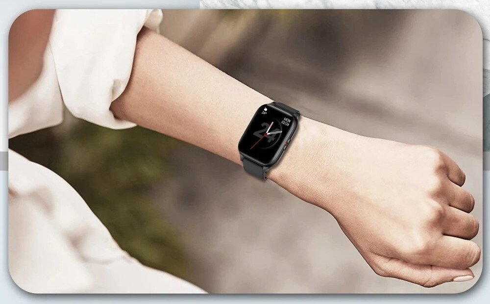 Smartwatch COLMI P8 Mix  ekran bateria pomiar czujniki zdrowie sport tryby aplikacje łączność 