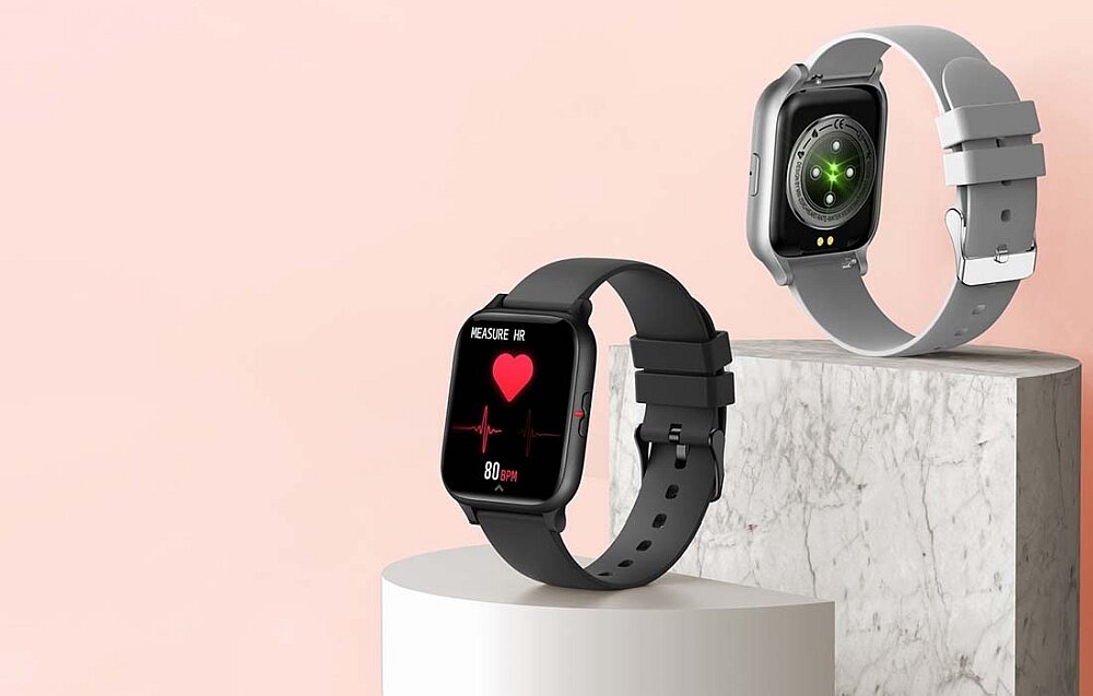 Smartwatch COLMI P8 Mix  ekran bateria pomiar czujniki zdrowie sport tryby aplikacje łączność 