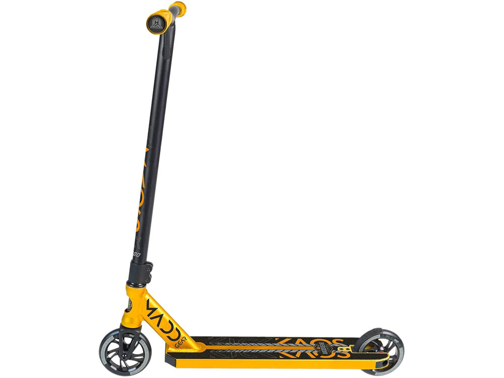 Hulajnoga wyczynowa MADD GEAR Kick Extreme Czarno-złoty dla osób młodych sprzęt all-in-one równowaga między wydajnością i trwałością niska waga bardzo mocn aluminium