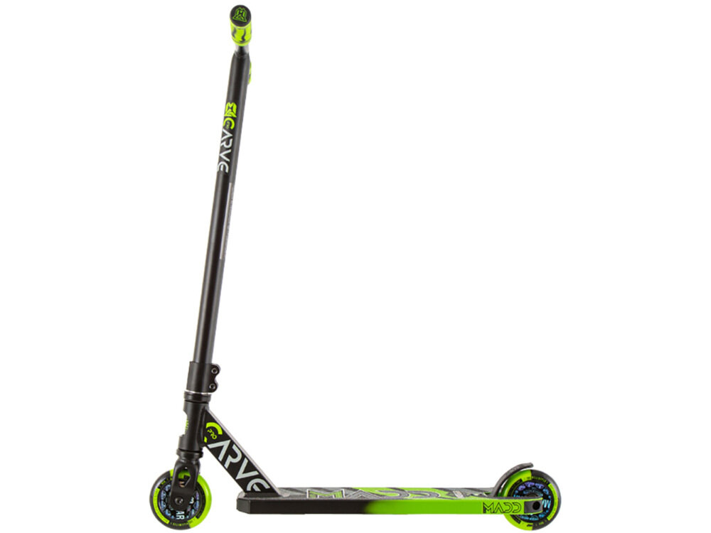 Hulajnoga wyczynowa MADD GEAR Carve Pro-X Czarno-zielony hamulec kompozytowy V2