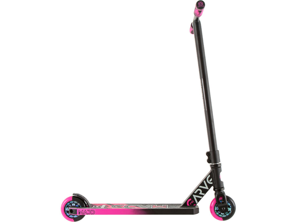 Hulajnoga wyczynowa MADD GEAR Carve Pro-X Czarno-różowy hamulec kompozytowy V2